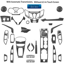 Carbon Fiber Interior Full Kit Set Control Trim Cover For Ford Fiesta 2011-2015 Carbon Fiber Interior Full Kit Set Control Trim Cover For Ford Fiesta 2011-2015