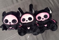 NEW - SKELANIMALS MARCY JACK CHUNGKEE 6" PLUSH - BLACK PINK PLUSHES BUNDLE