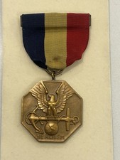 WWII US Navy Marine Corps Medal Early WRAP BROOCH WW2 USN USMC Heroism Award