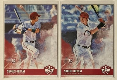 2018 Diamond Kings Shohei Ohtani RC (2) Card Lot ''Variation'' & ''Hitting''
