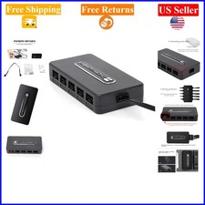 10-Port 4-Pin PC Fan Hub Controller, 12V SATA Power, Supports 10 Fans