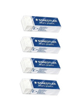 Staedtler Mars Plastic Drafting Eraser White Lot/4 Latex-Free School Office Home