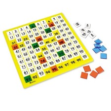 Learning Resources Hundred Number Board, Early Math, Counting Games for Kids,151
