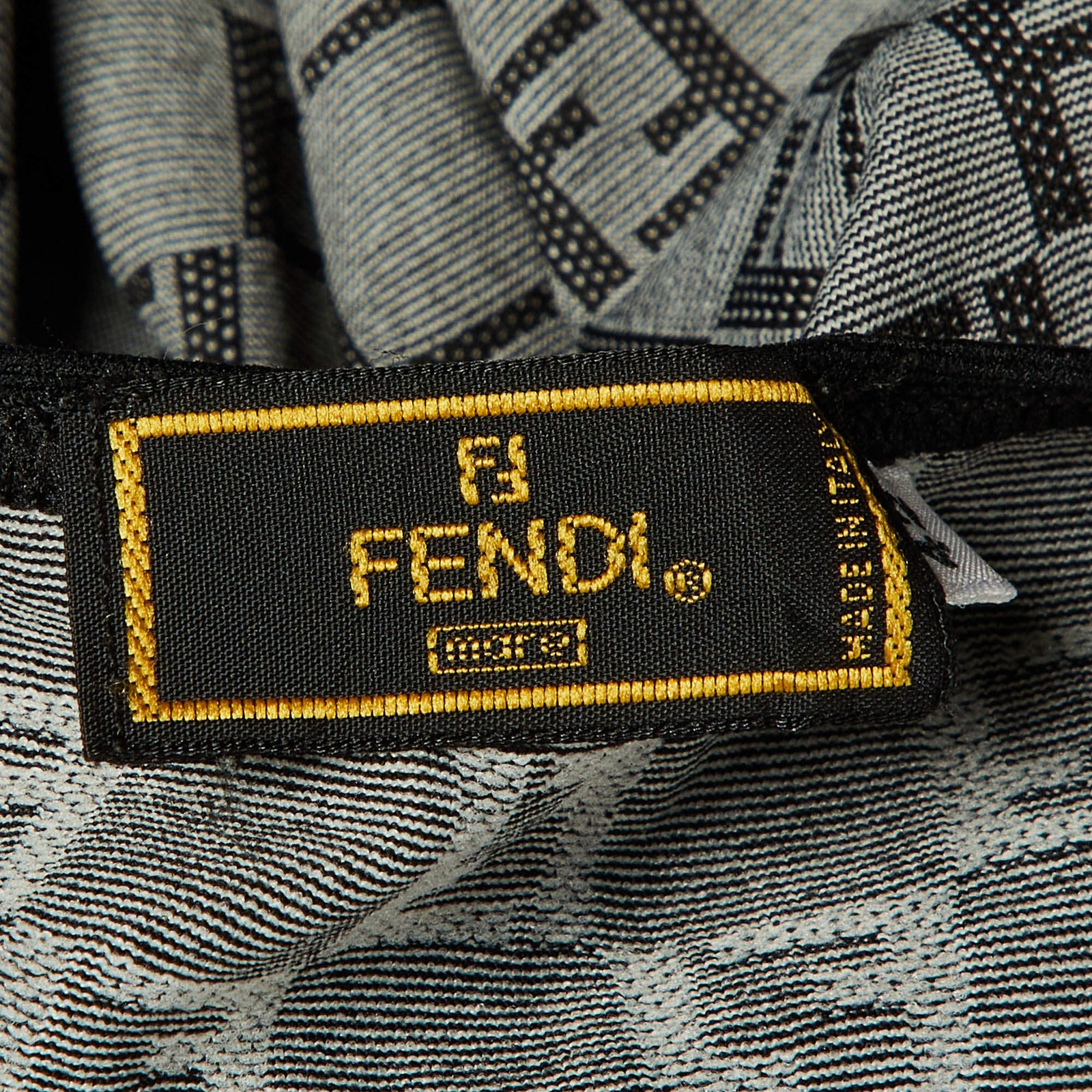 Fendi Mare Vintage Grey FF Logo Jersey Camisole Dress M thumbnail 6