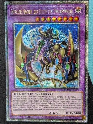 Dunkler Magier, der Ritter der Drachenmagie BLMR-DE001 QCR DE NM Yugioh