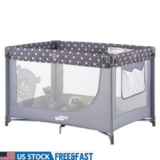 Portable Baby Playpen Compact Folding Easy Assembly Safe Infant Playard New