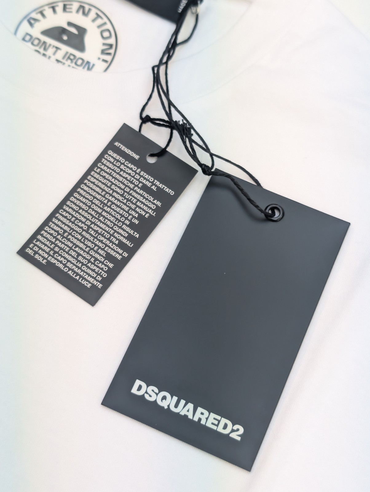 DSQUARED2 D2 T-SHIRT MENS SIDE LOGO WHITE - SIZE XS - 100percent AUTHENTIC - RRP £190 image 7
