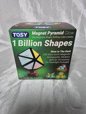 TOSY Magnet Pyramid Glow - 1 Cube Transforms into 1 Billion Shapes Butterfly
