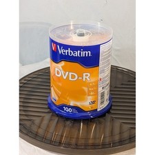 Verbatim DVD-R 4.7GB 16x 120Min 100 Pack Spindle Brand New Factory Sealed