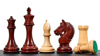 The American Bridle Triple-Weighted Chess Pieces with Extra Queen - Handcrafted