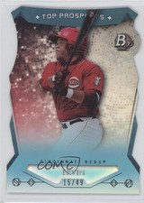 2014 Bowman Platinum Top Prospects Blue Refractor Die-Cut 15/49 Phil Ervin 0w7
