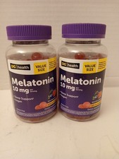 TWO Melatonin 10mg Gummies Supports Restful Sleep Mixed Berry 120 Each Total 240