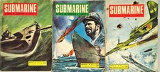 Lotto 3 fumetti Submarine Storie di guerra a fumetti Edizioni Bianconi 1969-1970