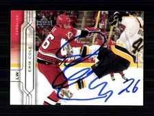 Erik Cole NHL USA Upper Deck Traiding Card Original Sign + A 249727