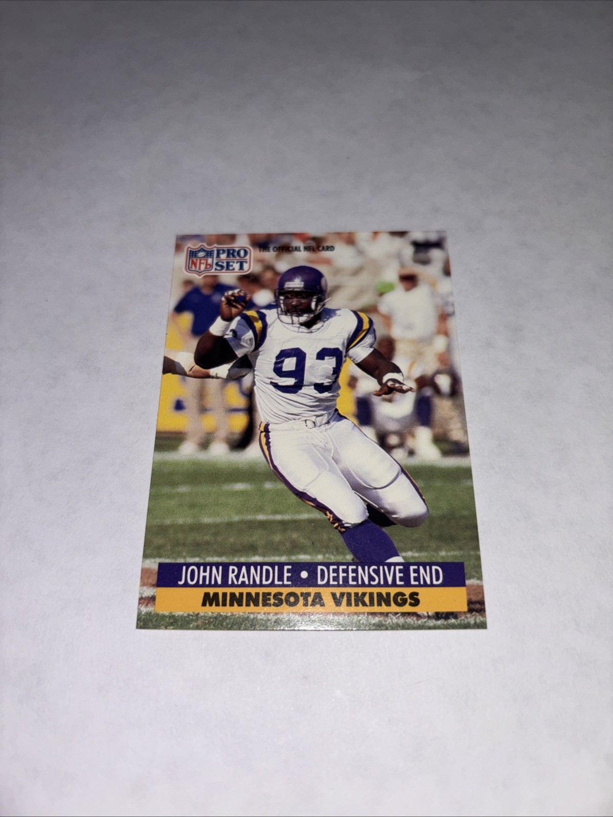 1991 Pro Set - John Randle #835 (RC) Minnesota Vikings