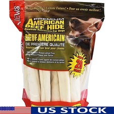 Long Lasting Rawhide Chews Medium Large Dogs Dental Health Entertainment Treats