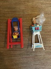 98-1999 McDonald s Barbie Toys Giggles n Swing, Eatin Fun