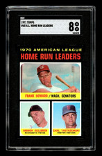 1971 Topps #65 AL HR LEADERS Howard/Killebrew/Yastrzemski SGC 8 NM-MT HIGH END!
