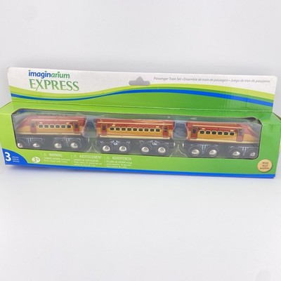 Imaginarium Express Wooden Passenger Train Set 3-Piece Toy Railway Factory Seal