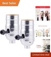 Image of Power Gear 3-Way Lamp Sockets, Medium Base - Easy Installation for Home Lighting