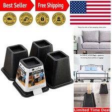 Space-Saving Furniture Lifts - Stackable 6-Inch Risers for All Furniture Types
