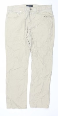 Bossini Jeans Herren Beige 36x33 Regular Fit Chino Hose