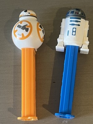 Star Wars Pez R2-D2 & BB-8 Droid Robot Dispenser Very Good Preowned Condition