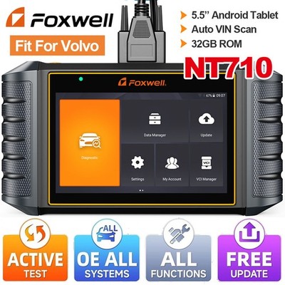 FOXWELL NT710 For Volvo Key Programmer Active Test BMS Reset DPF ABS SRS Tool