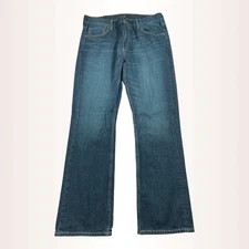 Levis 527 Jeans Mens 36x32 Blue Bootcut Mid Rise Medium Wash Denim