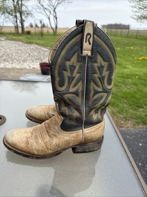 Rod Patrick Bootmakers Ladies Buffalo Roma Black/Golden Boots Size 6.5