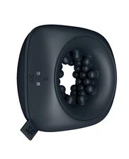 Satisfyer Ring Stroker - Black Vibrating Masturbator for Travel with 3 Motors