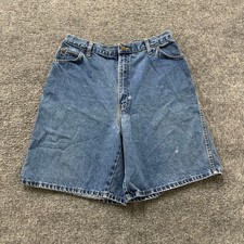 Lee Denim Shorts Womens Size 15/16 Blue High Waisted Relaxed Fit Cotton USA Made