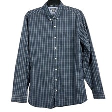 Eddie Bauer Mens Long Sleeve Button Down Shirt Classic Fit Size TXL Blue