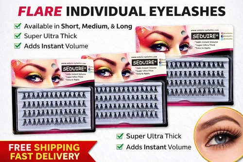 Individual Eyelashes Cluster Lashes Volume DIY Super Ultra Thick Flare Extension