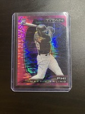 2022 Panini Chronicles - Titan Pink Pulsar #16 Matt Vierling (RC)