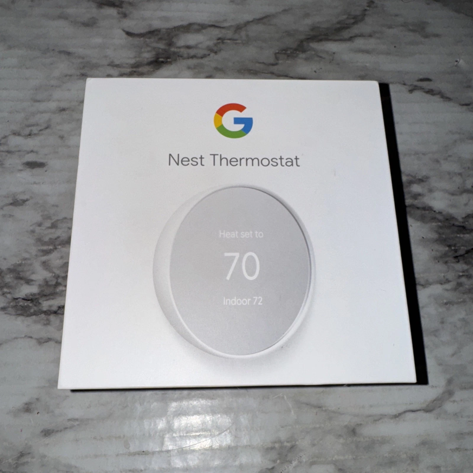 Google Nest Smart Thermostat, Snow - GA01334-US