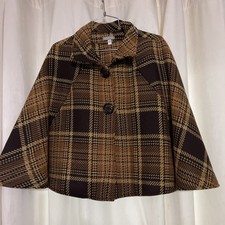 Nordstrom Vintage Tweed Cape  O/S  Wool Made ...