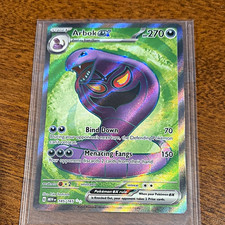 Pokemon TCG Arbok ex 185/165 SV Scarlet & Violet 151 Full Art Holo Ultra Rare