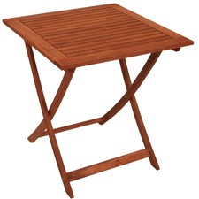 Gartentisch klappbar Holz 70x70 cm Eukalyptus Klapptisch Balkontisch Esstisch