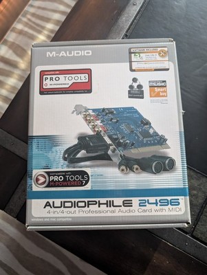 M-Audio Audiophile 24/96 PCI Audio Card w/ Box & CD's