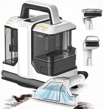 Portable Carpet Cleaner Machine with Dual Size Brushhead, Multi-Purpose and Upho