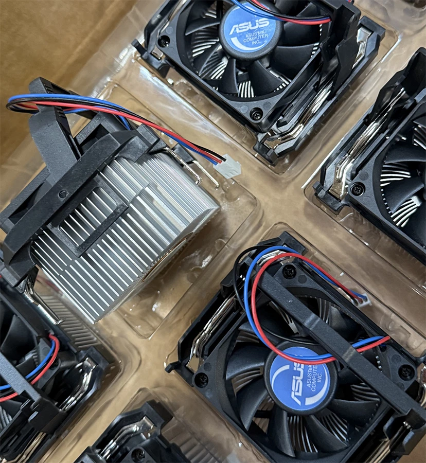 Asus Socket 478 CPU Cooler Copper Core Heatsink with built-in Thermal Sensor Fan - Image 3 of 4