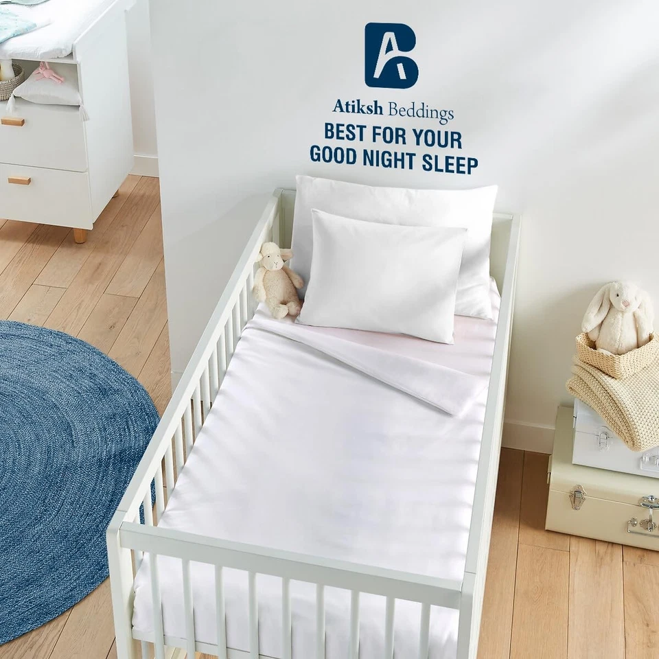 Fundas de almohada de viaje Atiksh para niños pequeños, paquete de 2, 100 % algodón egipcio suave, 12x16 Foto 3 de 4