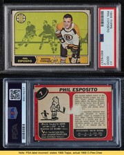 1968-69 O-Pee-Chee Phil Esposito #7 PSA 2 HOF
