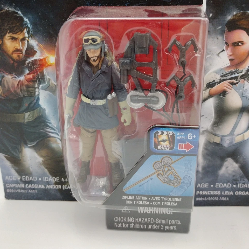 Star Wars Action Figure Lot Cassian Andor Constable Zuvio Princess Leia New - Image 2 of 4