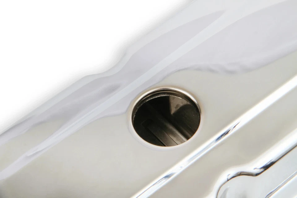 9800 Mr Gasket Chrome Valve Covers Chevrolet Small Block 262-400 1960-1986 - Image 2 of 4