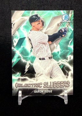 2026 Bowman Chrome Electric Sluggers Aaron Judge Aqua Refractor /125 Yankees