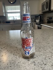 Pepsi Longneck Bottle 1967 Richard Petty Most Consecutive Wins Soda Collectible