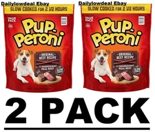 2 PACK - Pup-Peroni Dog Snacks Original Beef Flavor dog treats (46 oz.) 