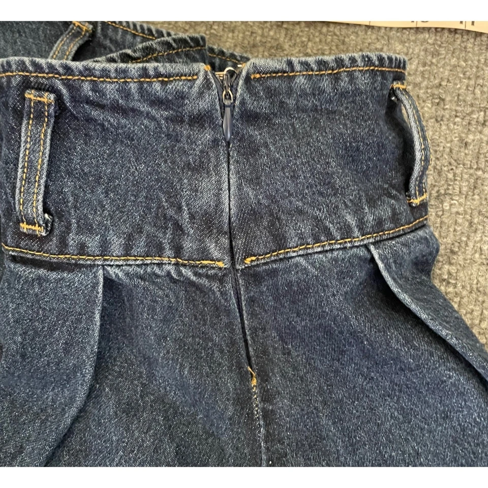 Mini saia jeans Disney x Forever 21 Y2k micro azul feminina tamanho pequeno - Imagem 3 de 4